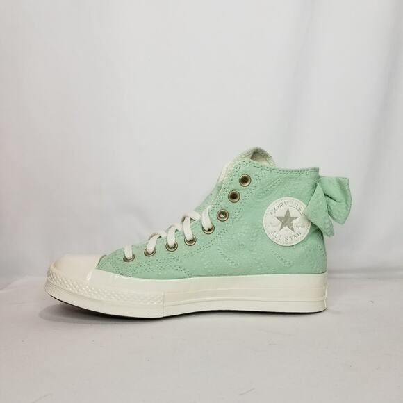 Converse Women's Chuck 70 Bow Hi Tops Size 9 Sticky Aloe A10245C NWT - Picture 5 of 9